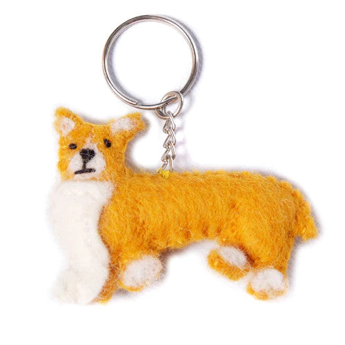 Gwyn the Corgi Key Ring