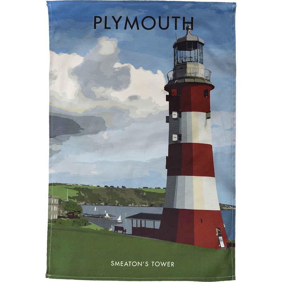Plymouth - Smeaton's Tower Tea Towel