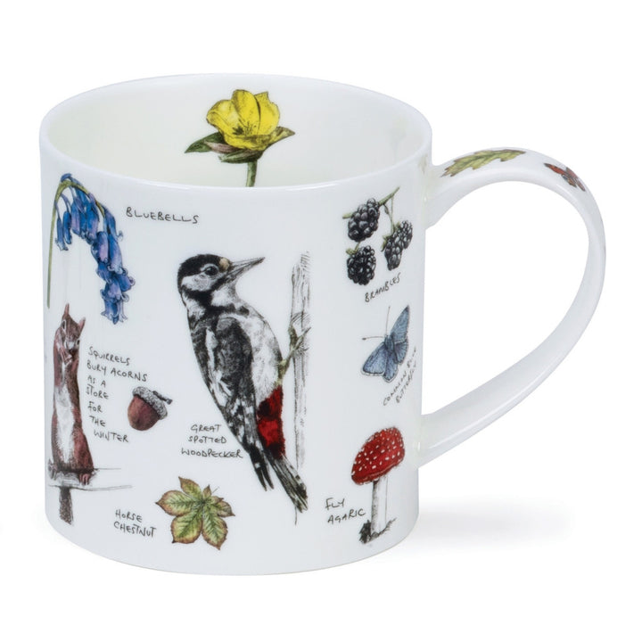 Fine bone china Dunoon Orkney Country Notebook mug - Woodland Notebook