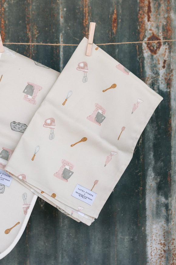 100% Cotton Baking tea towel By Designer Laura Fisher