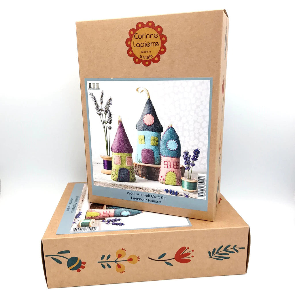 Lavender Houses Wool Mix Felt Craft Kit by Corinne Lapierre