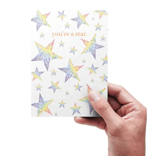 You're a Star Blank Greetings Eco Card by Jen Winnett 