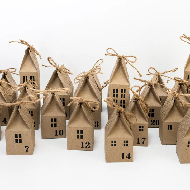 DIY Advent Calendar Houses Kit by Head in T' Clouds.