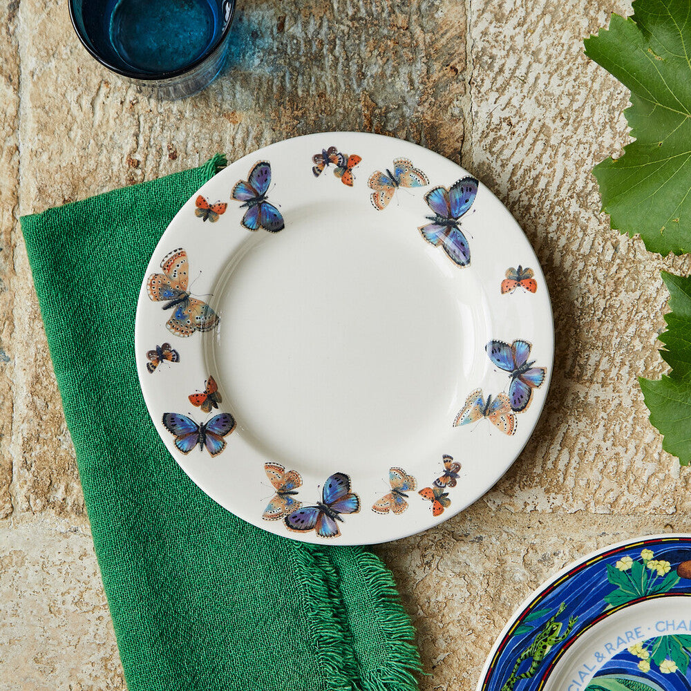 Common Blue Butterfly 8 1/2 inch plate by Emma Bridgewater