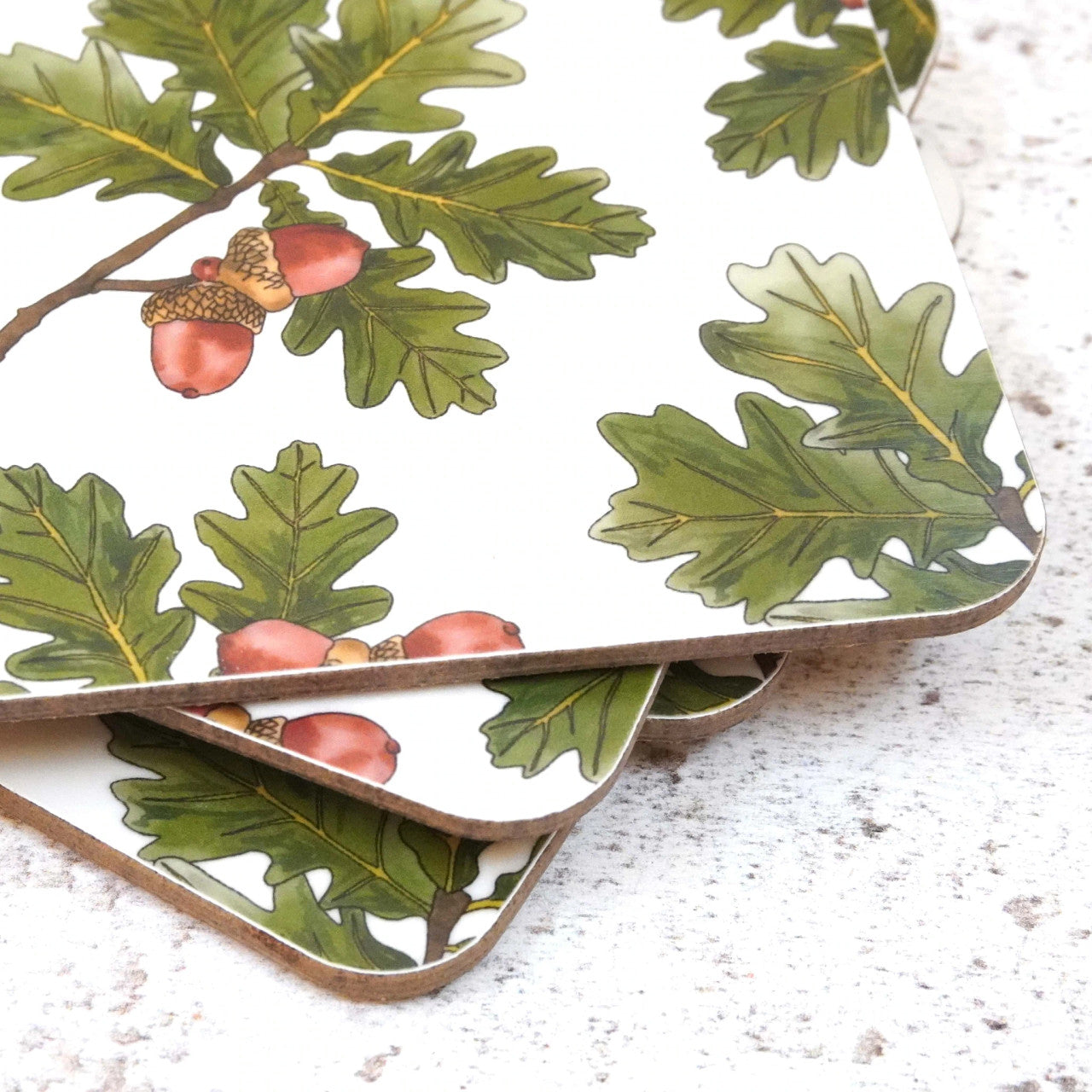 Oak Leaf Coaster Set by Corinne Alexander