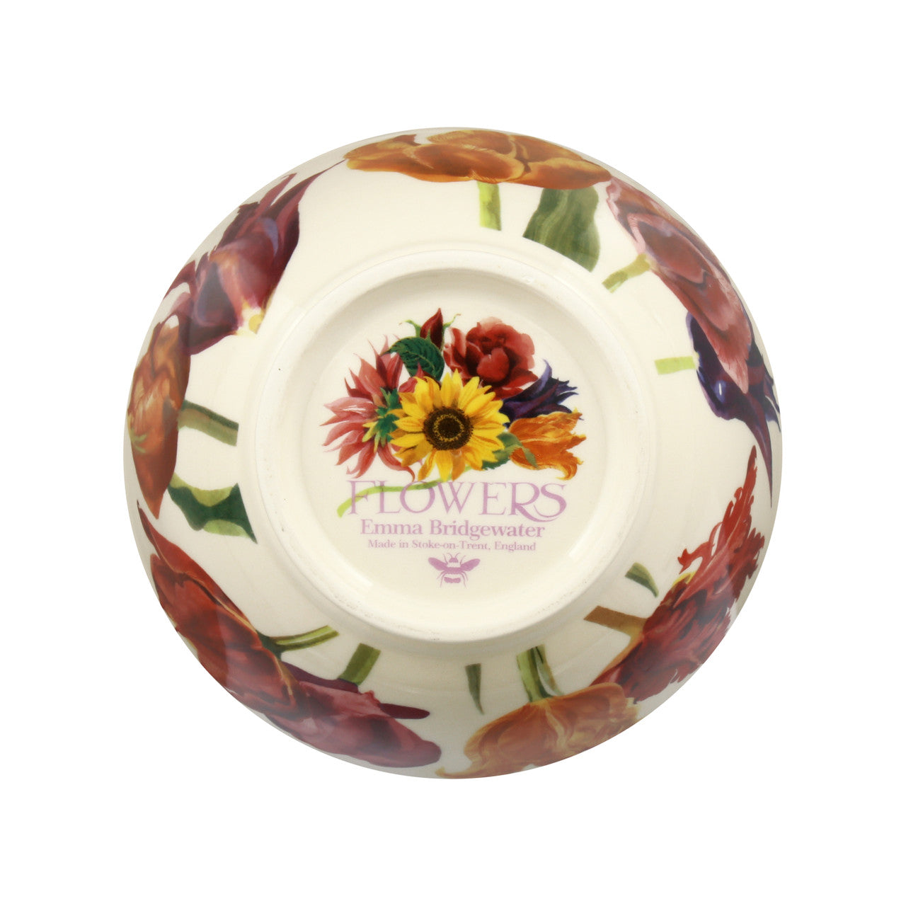 Emma Bridgewater Flowers Tulips Medium Old Bowl