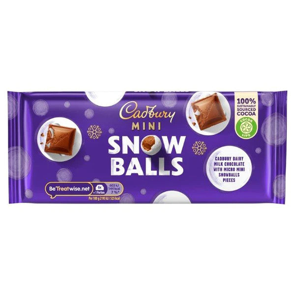 Cadbury's Mini Snowballs Tablet 110g