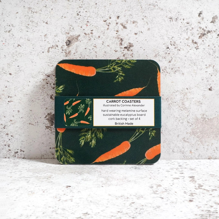 Carrot Coaster Set by Corinne Alexander