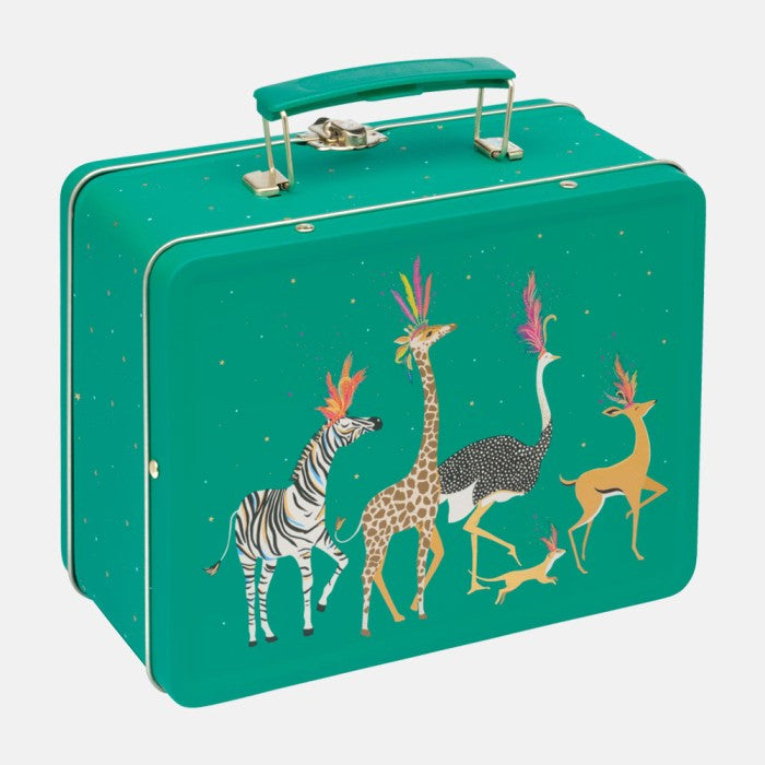 Party Parade Tin Lunchbox by Sara Miller.