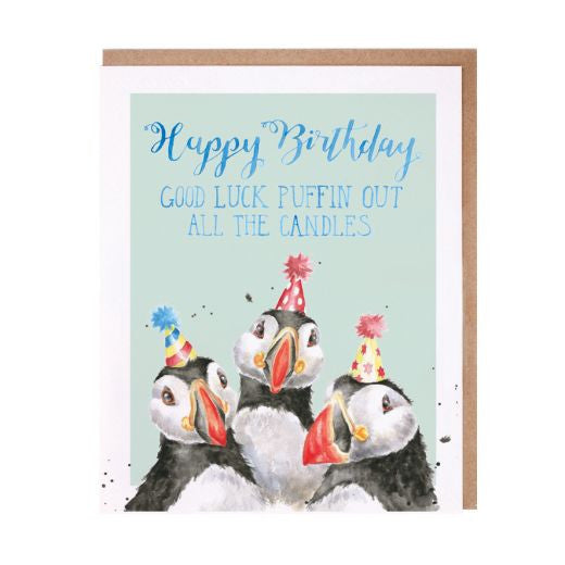 'Birthday Candles' Greetings Card by Hannah Dale for Wrendale Designs.