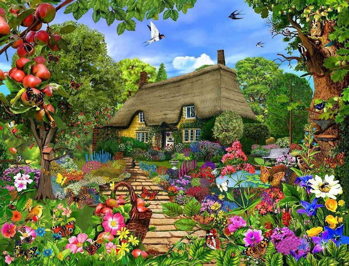 The Thatched Cottage Garden 500 Piece Jigsaw Puzzle.