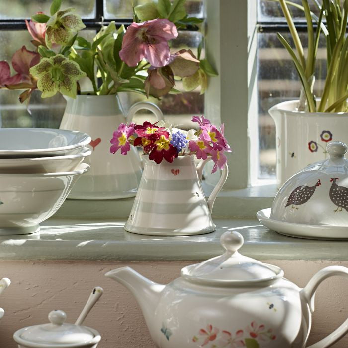 Susie Watson pottery Honey Bees mini Pitcher.