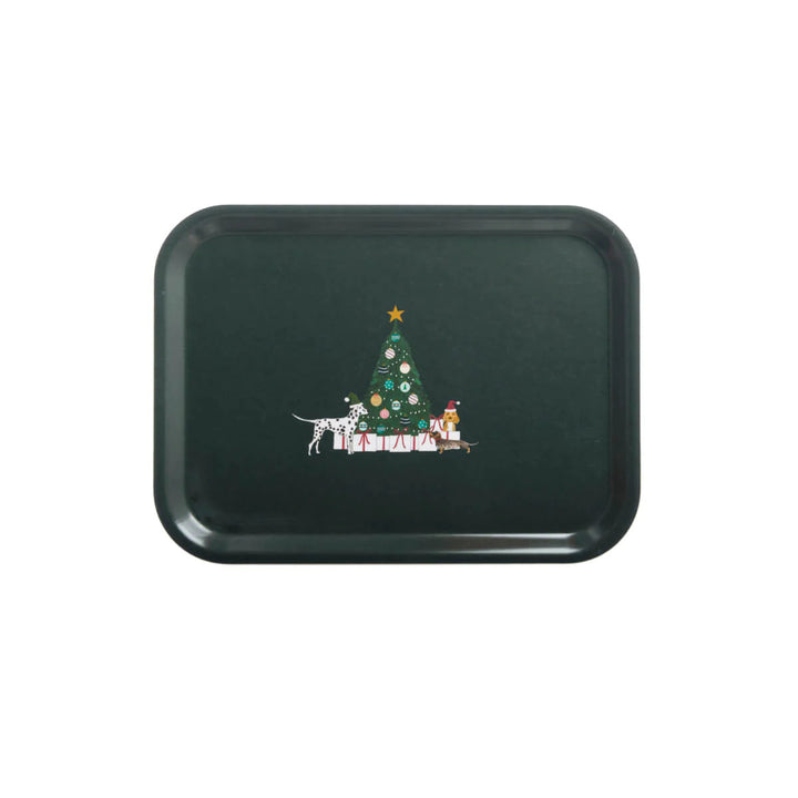 Sophie Allport Christmas Dogs Small Tray.