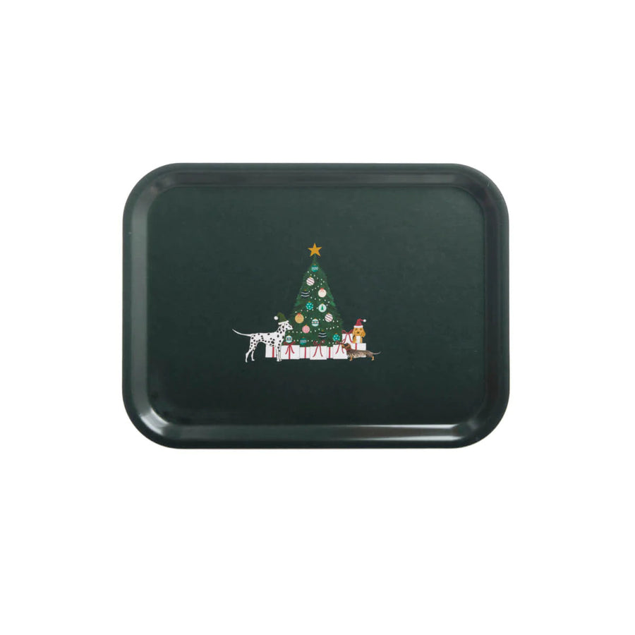 Sophie Allport Christmas Dogs Small Tray.