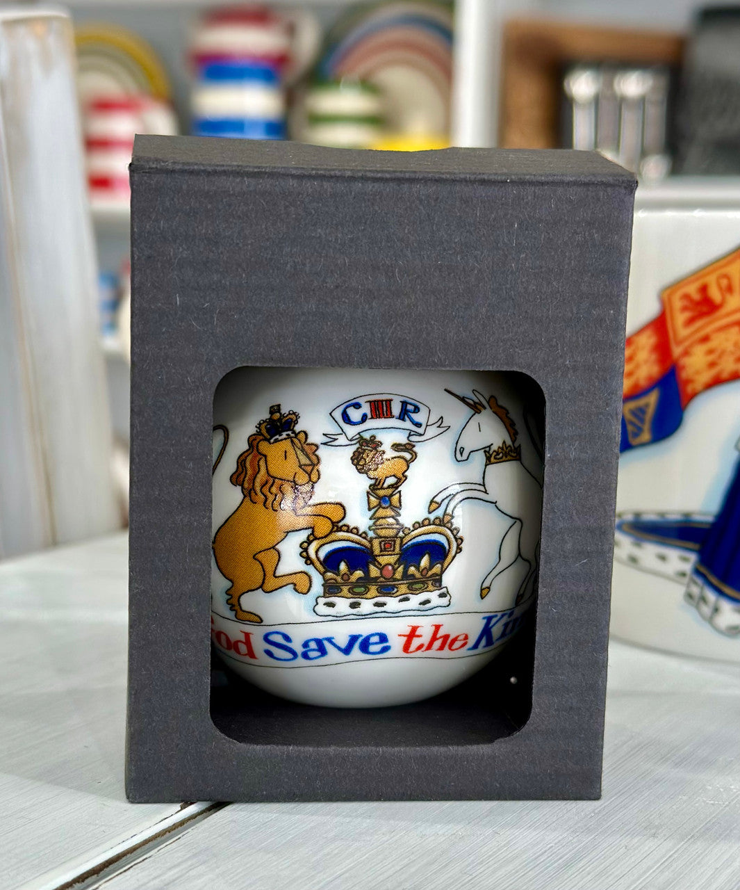 King Charles III Coronation China Bauble