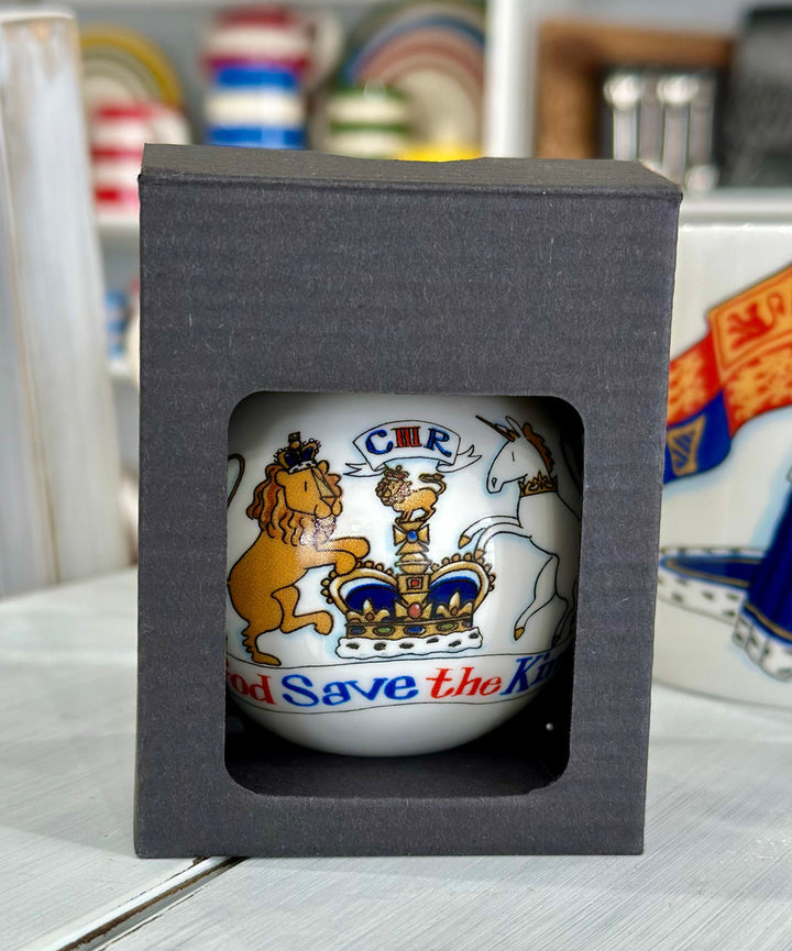King Charles III Coronation China Bauble