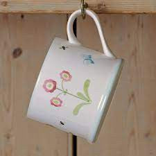 Susie Watson pottery Rose Auricula Straight Mug. 