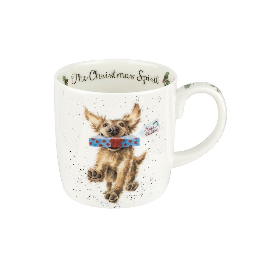'The Christmas Spirit' Bone China Mug from Wrendale Designs and Portmeirion