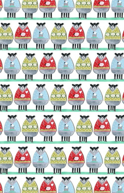 Woolly Jumpers Tea towel by Moorland Pottery.