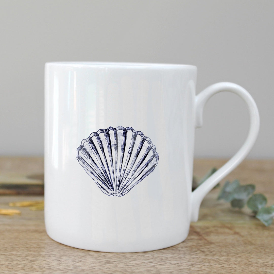 Scallop Sheel China Mug by Toasted Crumpet