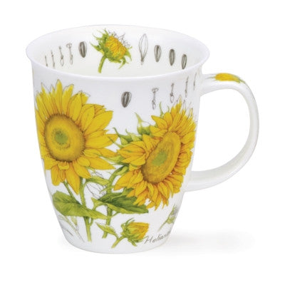 Fine bone china Nevis Floral Sketch Sunflower Mug