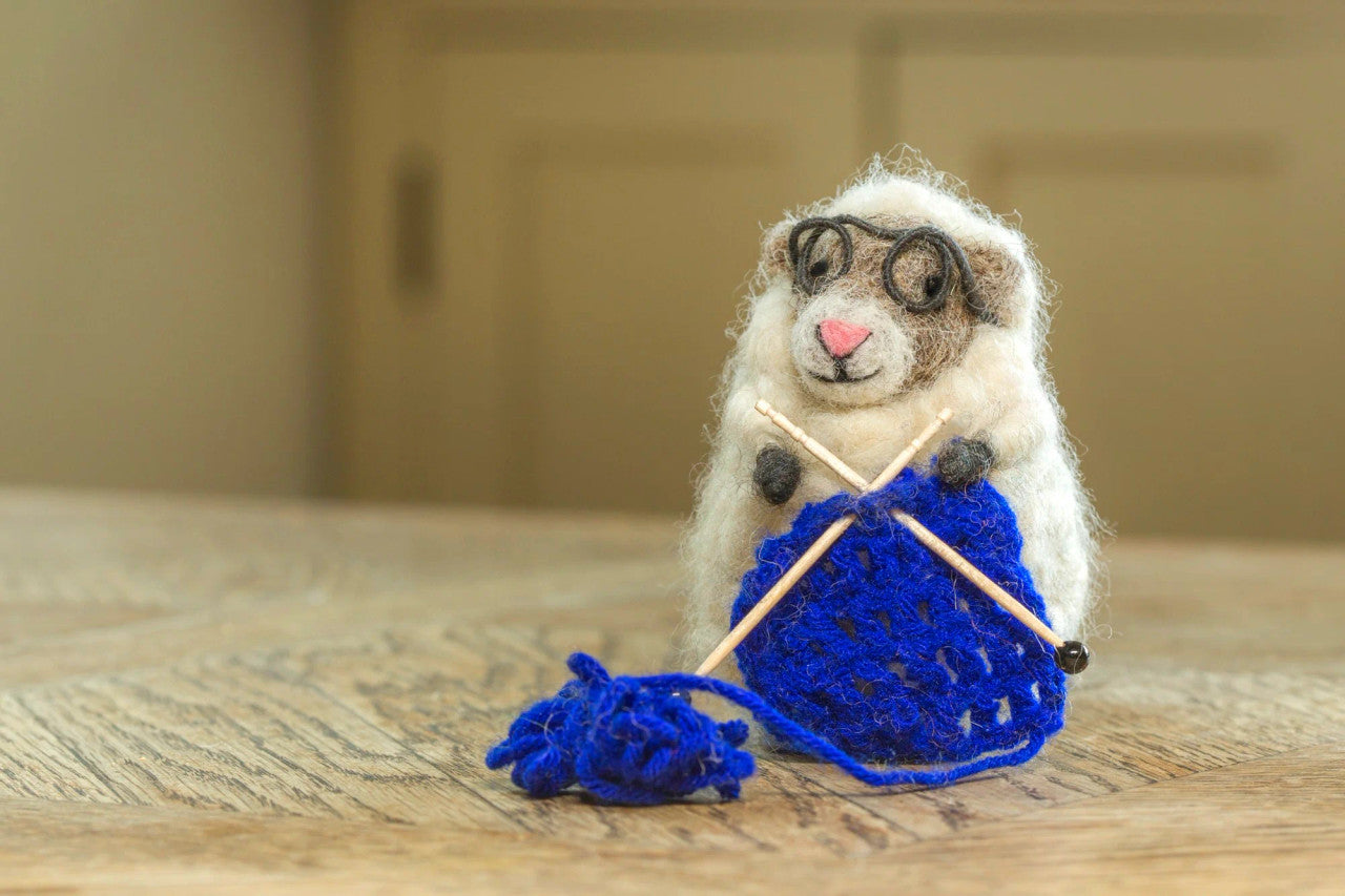 Knitting Nancy Sheep from Woolacombe