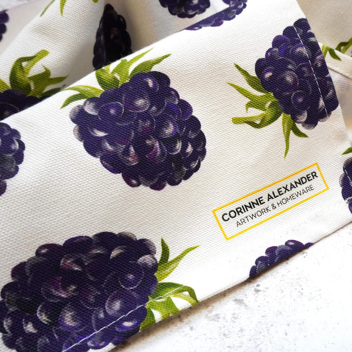 Blackberry Tea Towel by Corinne Alexander.