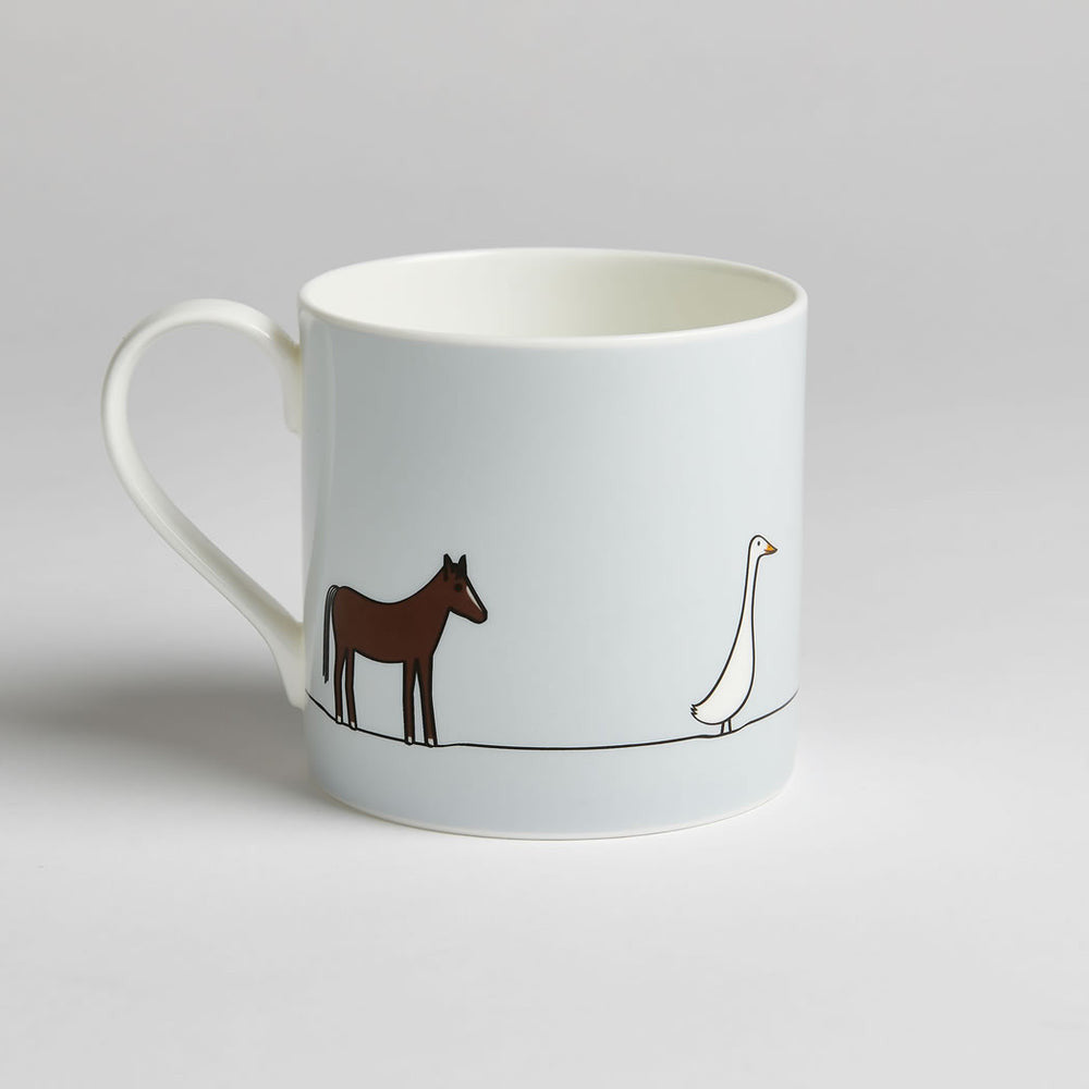 Large Farm Collection Bone China Mug by Jin Designs.