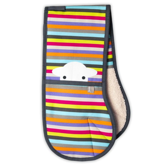 herdy Peep Strip oven glove, made in Europe.