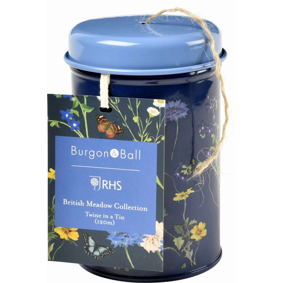 RHS British Meadow Twine in a Tin by Burgon & Ball.