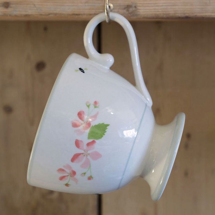 Susie Watson pottery Apple Blossom Large Mug. 