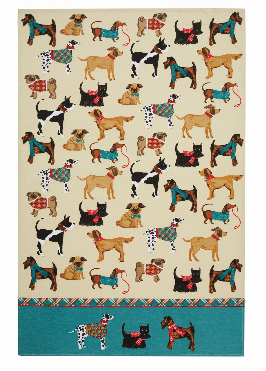 Hound Dog 100% Cotton tea towel by Ulster Weavers.