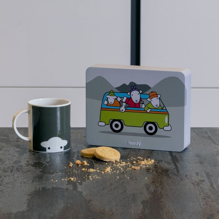 herdy Shortbread Tin - Campervan