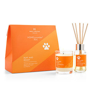 Ruff & Ready Odor Neutralizing Reed Diffuser & Candle Gift Set from Wax Lyrical