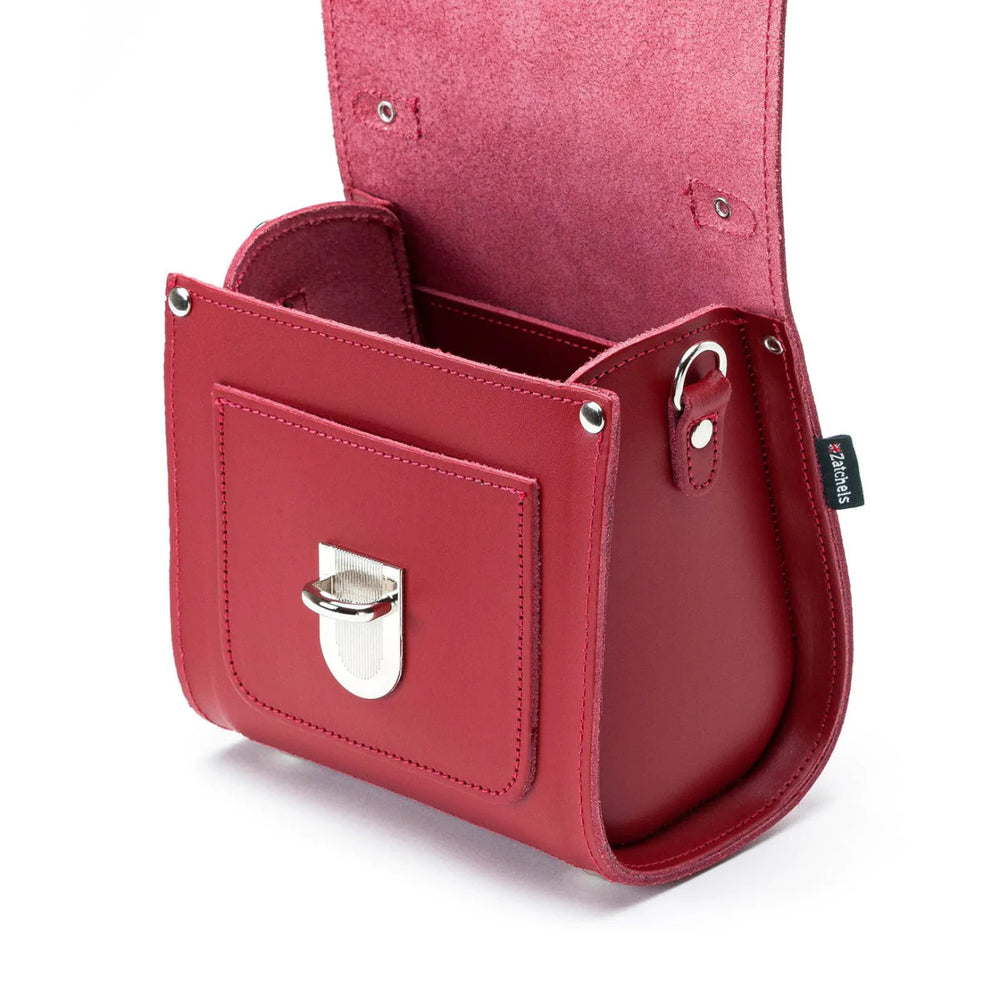 Handmade Leather Sugarcube Plus Handbag in Red by Zatchels.