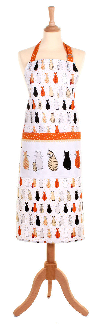 Cats In Waiting apron from Ulster Weavers