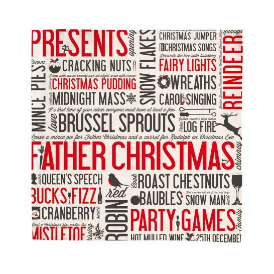 Festive Fun 100% cotton napkin from Victoria Eggs.