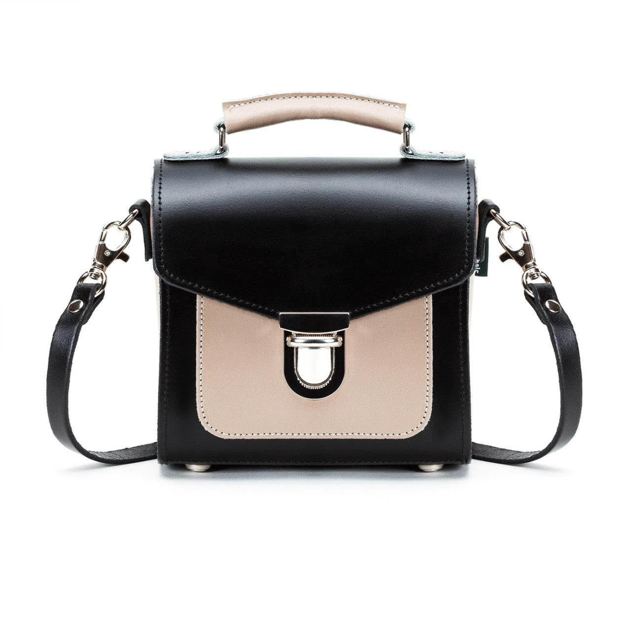 Handmade Leather Sugarcube Plus Handbag in Cafe Noir by Zatchels.