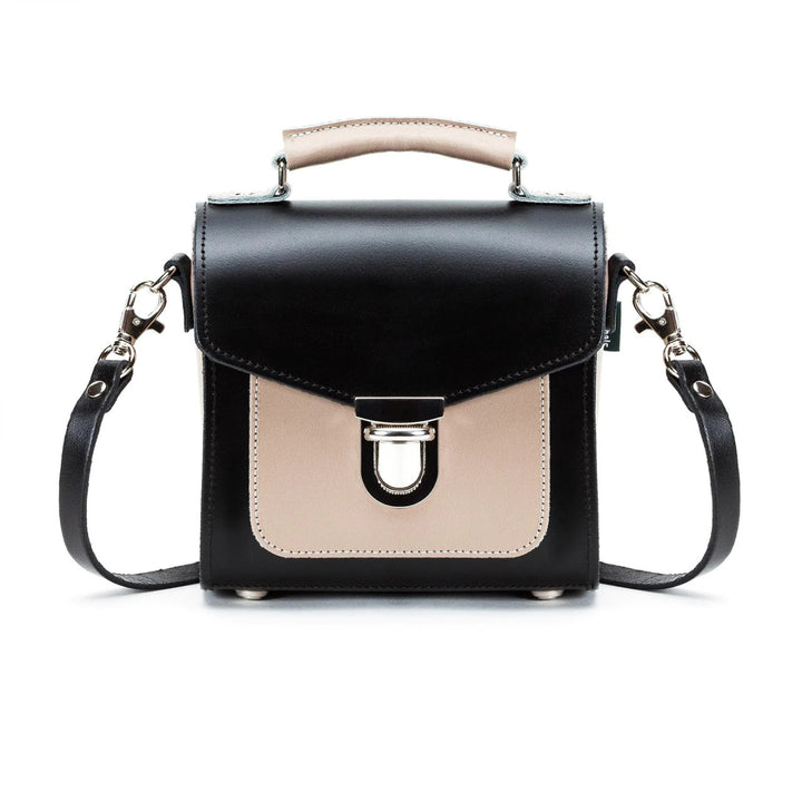 Handmade Leather Sugarcube Plus Handbag in Cafe Noir by Zatchels.