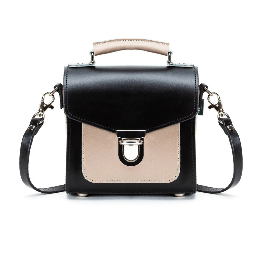 Handmade Leather Sugarcube Plus Handbag in Cafe Noir by Zatchels.