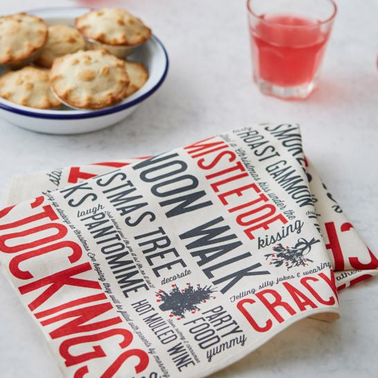 Festive Fun 100% cotton napkin from Victoria Eggs.