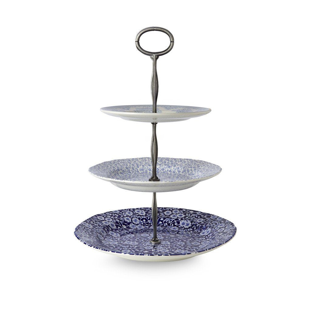Blue Asiatic Pheasants / Calico / Felicity 3 Tier Cake Stand