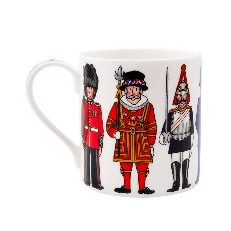 Alison Gardiner Bone China London Figures mug boxed.