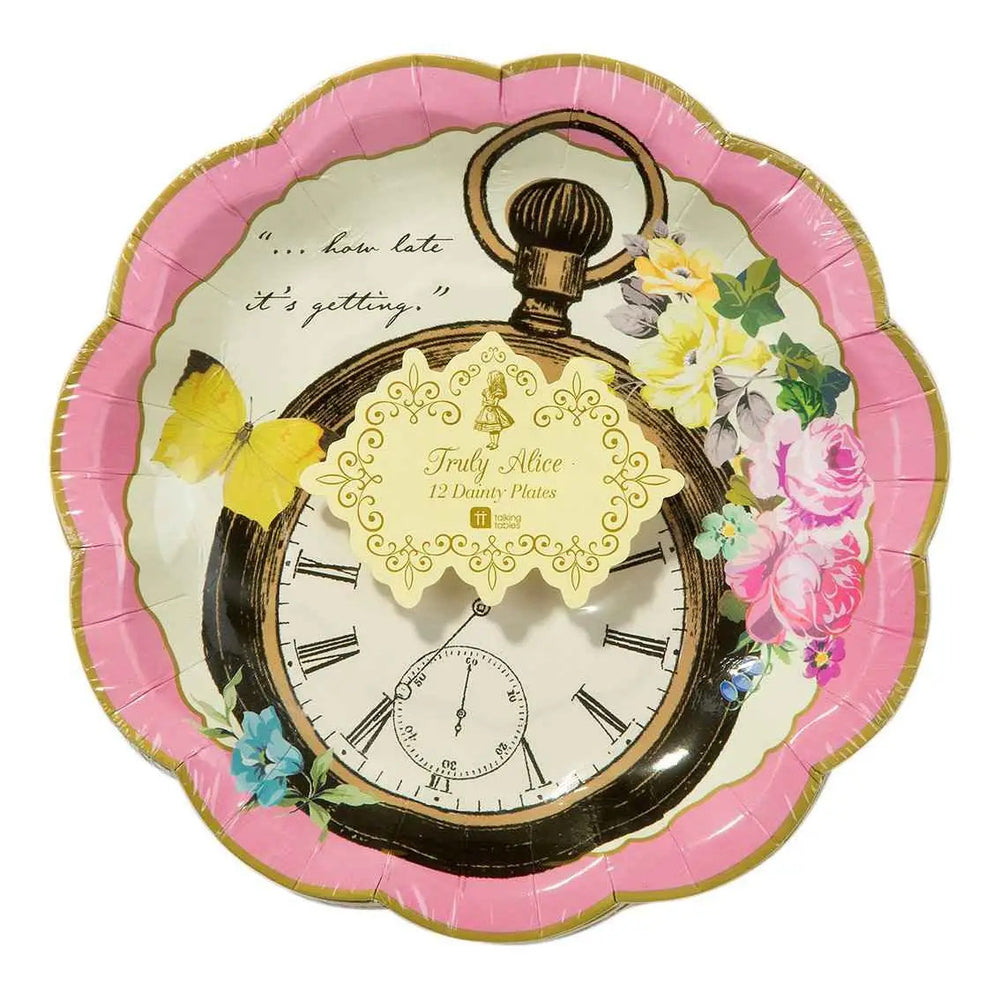 Small Alice in Wonderland Plates - 12 pack