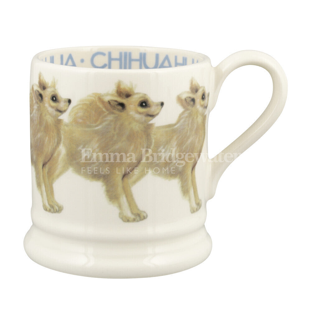 Emma Bridgewater Chihuahua Half Pint Mug. Handmade in England.