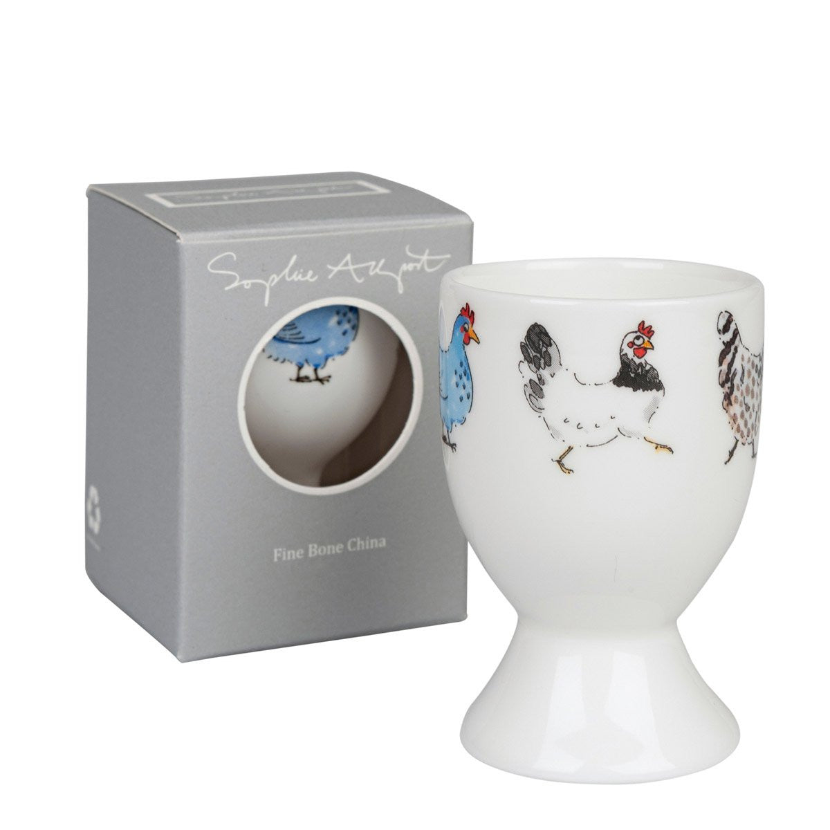 Sophie Allport bone china Lay a Little Egg! Egg Cup boxed.