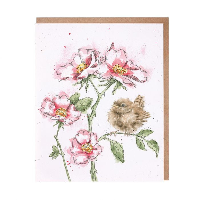 'The Rose Garden' Blank Greetings Card by Hannah Dale for Wrendale Designs.