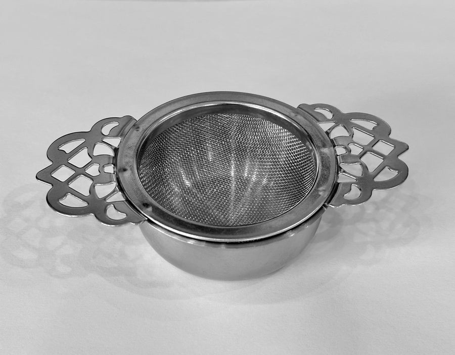 Small Mesh Tea Strainer with Bowl.