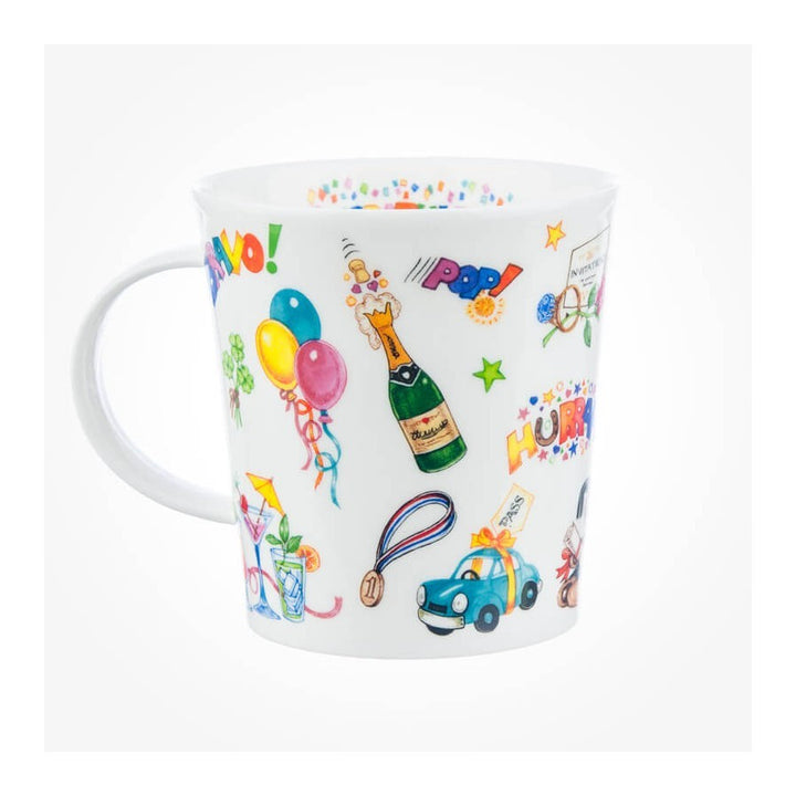 Dunoon Lomond Congratulations bone china mug.