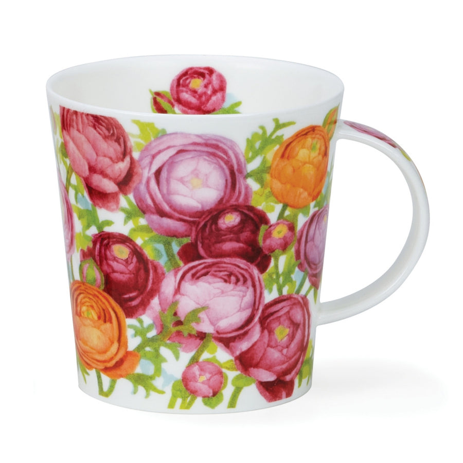Dunoon Lomond Flora Bonita Mug - Ranunculus. Handmade in England.